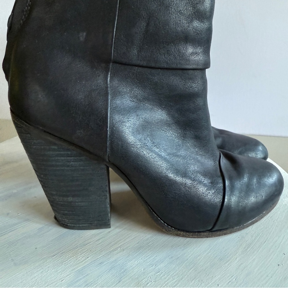 Rag & Bone Classic Newbury Black Ankle Bootie Size 6.5 - Picture 8 of 15